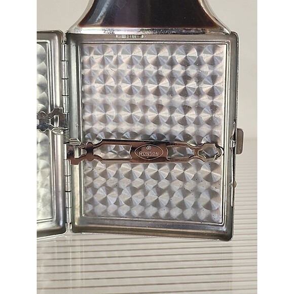 Vintage Ronson Mastercase Lighter & Cigarette Holder Engraved Jane Black Brown - Picture 13 of 16